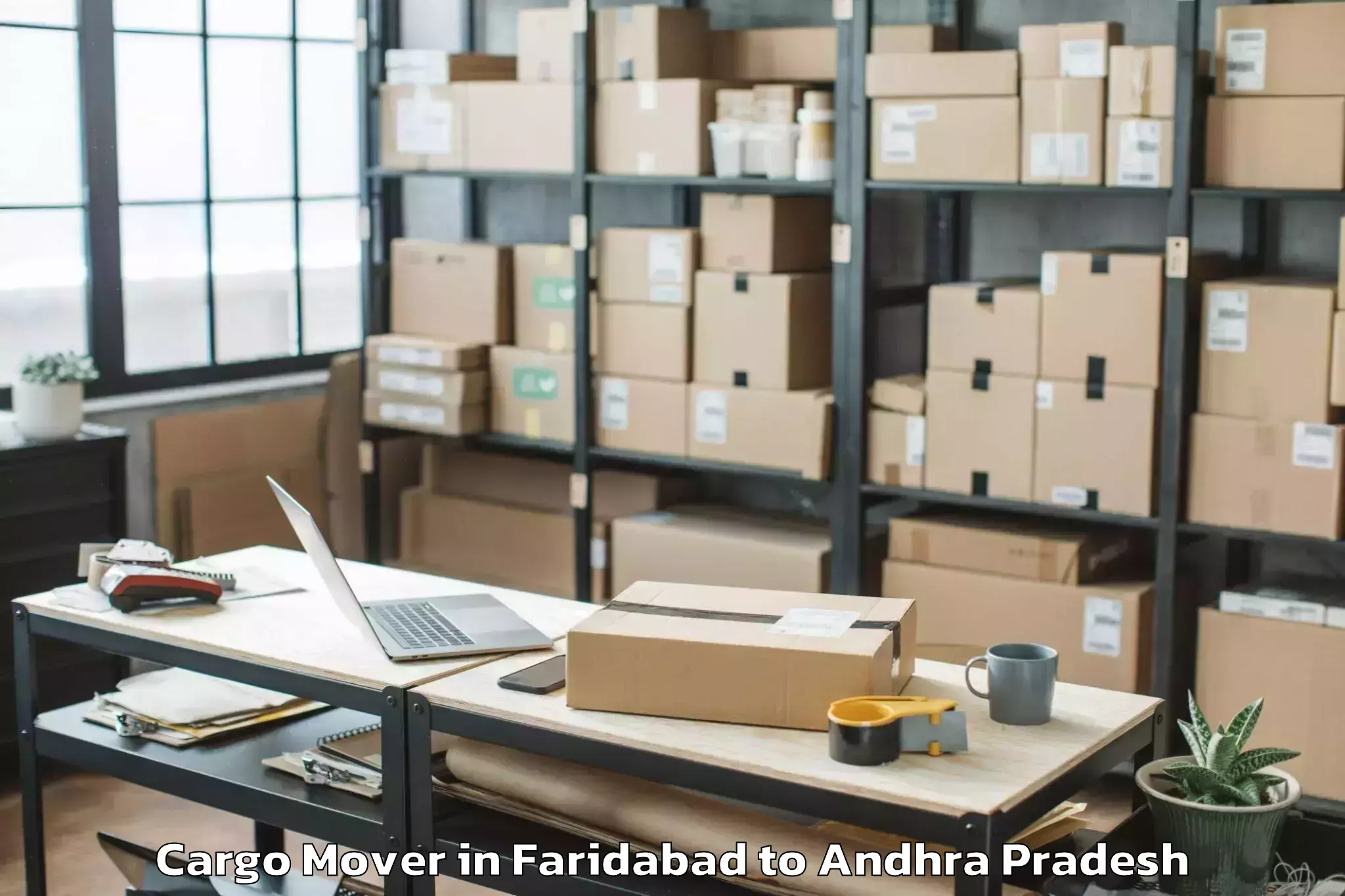 Easy Faridabad to Nallamada Cargo Mover Booking